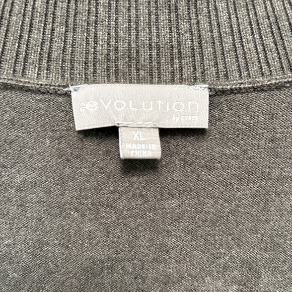 Evolution by Cyrus Tulip Back Cardigan - Olive, XL - Picture 4 of 11